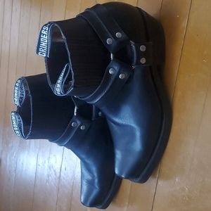 GRINDERS Renegade ankle boots lo harness western biker